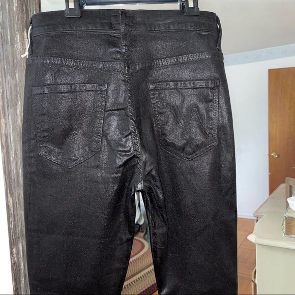 MOTHER JEANS  | High Rise The Swooner Ankle Wet Paint Designer Jeans VIDEO - Picture 4 of 11